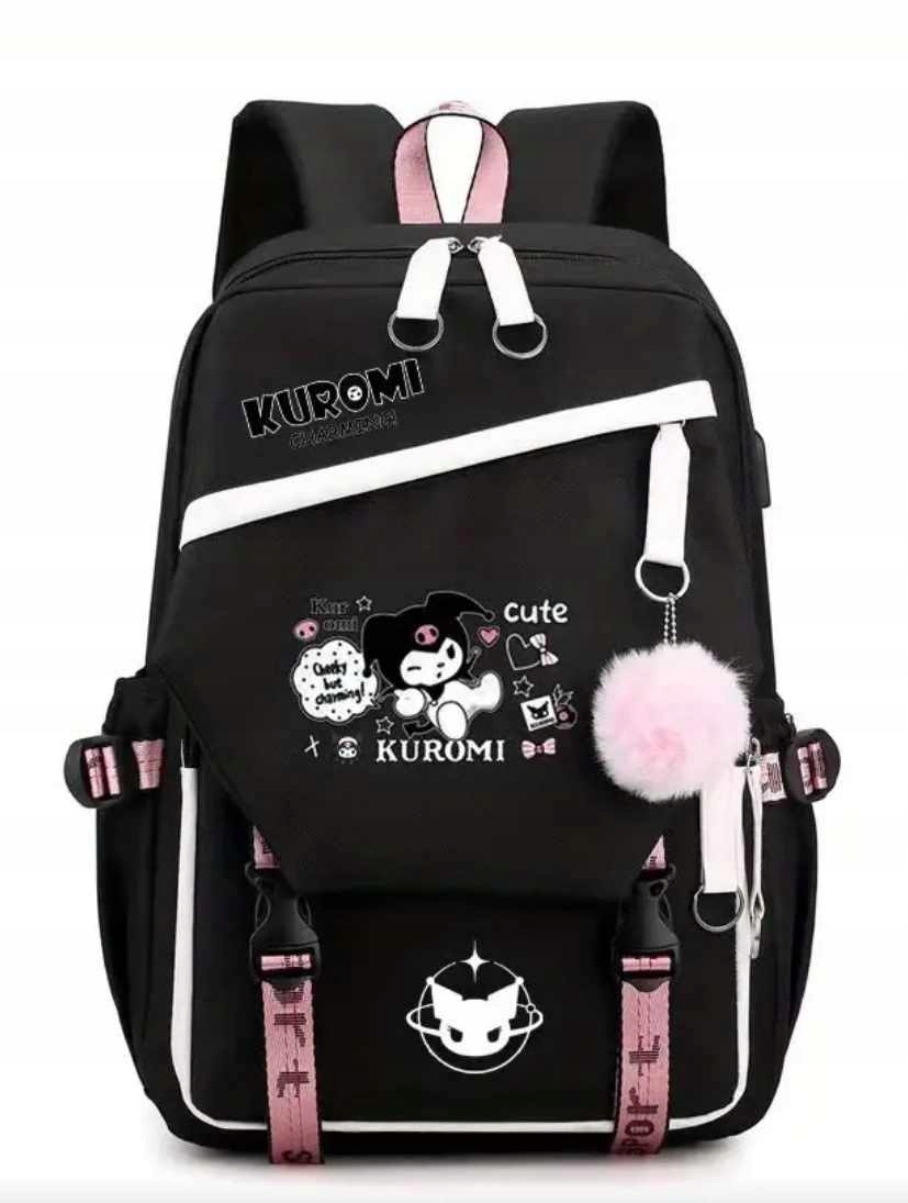 Štýlový batoh Kuromi & Cinnamoroll s veľkou kapacitou